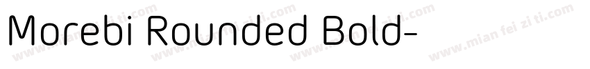 Morebi Rounded Bold字体转换